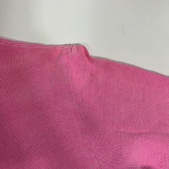 By JJ Women Pink Short Sleeve T-shirt Top Fish Print Scoop Neck Cotton Sz M Flaw - Picture 9 of 9